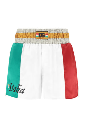 Logo print track shorts-0